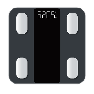 स्मार्ट डिजिटल बॉडी फैट विश्लेषक स्केल ग्लास सामग्री बैटरी है जो 180 किलोग्राम तक वजन के लिए संचालित होती है - Product Image 1