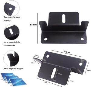 Support en Z pour panneaux solaires (lot de 8) avec écrous/boulons, support de montage en Z pour panneaux solaires pour camping-car, bateau, <span class=keywords><strong>caravane</strong></span> - Product Image 2