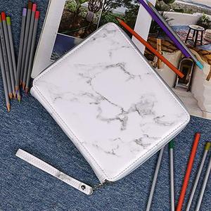 Estuche de lápices de arte portátil de cuero PU de 4 capas de gran capacidad personalizado de alta calidad con asas disponibles en varios colores - Product Image 6
