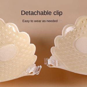 Nouveau <span class=keywords><strong>Soutien</strong></span>-<span class=keywords><strong>Gorge</strong></span> Ultra-Mince en Dentelle Push-Up Respirant <span class=keywords><strong>Invisible</strong></span>, <span class=keywords><strong>Coque</strong></span> Unique avec Patch Poitrine en Silicone, Motif Uni, Emplacement du Logo sur le Bonnets - Product Image 4