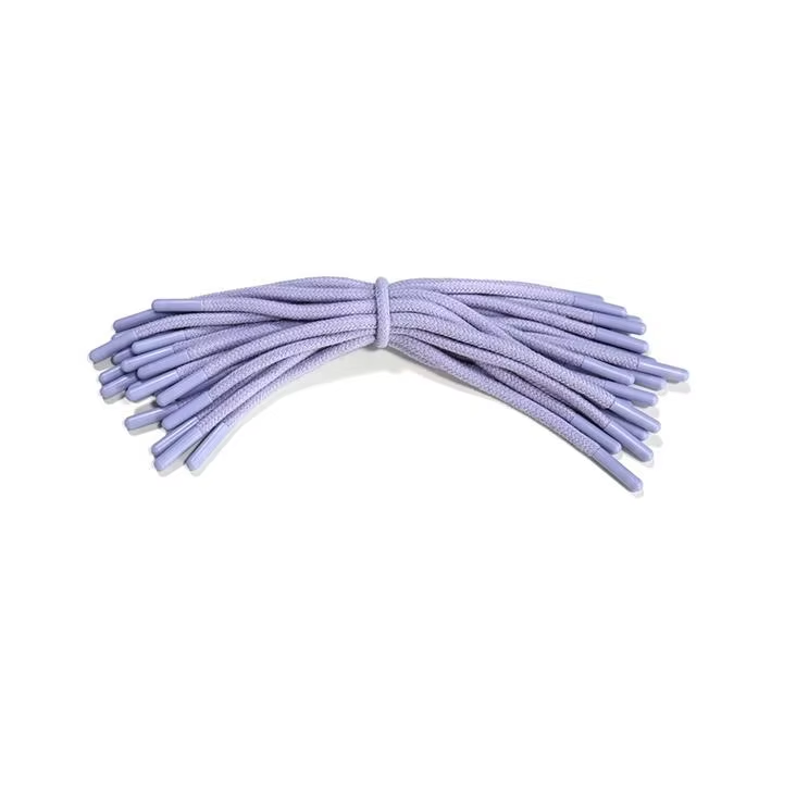 Cheap Wholesale 100% Cotton Solid Core Round Rope Glam Embroidered Hoodie Strings
