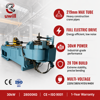 Cintreuse de tubes CNC entièrement électrique et automatique robuste DW-219CNC avec traitement de l'aluminium, haute sécurité pour les tuyaux de grues de construction