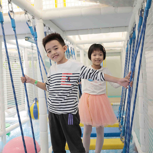 Filet de corde intérieur personnalisé aire de jeux et planification de <span class=keywords><strong>parc</strong></span> pour centres commerciaux et centres familiaux par l'équipe de conception de l'usine NetsTribe - Product Image 4