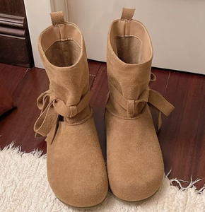 Botas <span class=keywords><strong>de</strong></span> Invierno Ligeras y Versátiles <span class=keywords><strong>con</strong></span> Diseño <span class=keywords><strong>de</strong></span> Cordones, <span class=keywords><strong>Botines</strong></span> Casuales Simples, Suaves, Flexibles y Resistentes - Product Image 4