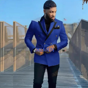 <span class=keywords><strong>Smoking</strong></span> da <span class=keywords><strong>Uomo</strong></span> Doppiopetto su Misura Bianco con Risvolto a Punta Personalizzato Vestito Slim Fit per Testimoni Set Casual - Product Image 3