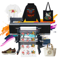 Impresora UV DTF al Por Mayor de 4 Cabezales para Bordado 3D y Estampado Textil de 60cm A1 con Película AB y Cabezales de Impresión XP600 I1600 I3200