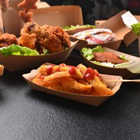 SenAng05 boîte de maïs jetable en forme de chien, bateau à frites, plateau en papier de restauration rapide Kraft