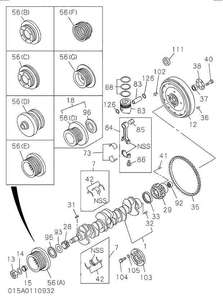 Pièces de moteur de camion HINO neuves en gros à prix d'usine : Volant moteur 6BG1 1123313773 5123360081 - Product Image 2