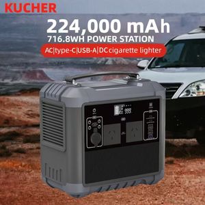 Station d'alimentation noire personnalisée 1000W 716,8Wh à onde sinusoïdale pure <span class=keywords><strong>avec</strong></span> lampe torche, panneau solaire et <span class=keywords><strong>batterie</strong></span> LiFePO4 pour la maison et l'extérieur - Product Image 3