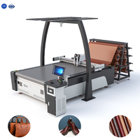 Máquina de Corte de Cuero Automática CNC con Cuchilla Oscilante para PU, Material Sintético, Empeines de Zapatos, Bolsos y Cinturones con Herramienta de Cuchilla de Alta Precisión