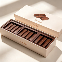 Boîte en papier haut de gamme pour desserts arabes, boîte à gâteaux au chocolat avec compartiments, boîte à emporter pour snacks avec couvercle