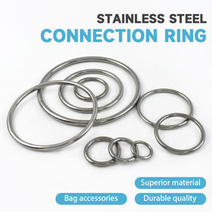 MeeTee XP109 15-100mm joints toriques en <span class=keywords><strong>acier</strong></span> inoxydable sans couture pour sac à main boucles de fermoir accessoires de quincaillerie boucle de joint torique en laiton massif - Product Image 2