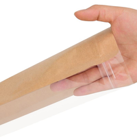 En stock, sachet debout avec fermeture éclair, sachet refermable, papier kraft brun, sachet alimentaire, sachet à café, sachet doy, sac à fermeture éclair avec fenêtre transparente