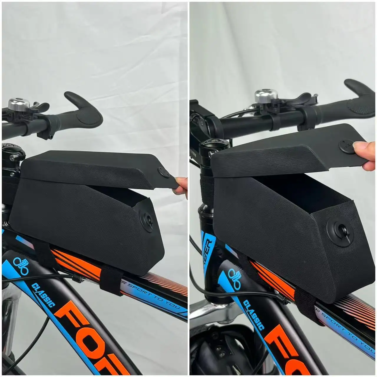 Route plage VTT vélo cadre sac fermeture magnétique Tube supérieur vélo sac vélo avant cadre sac vélo accessoires pochette