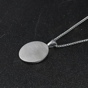 Stainless Steel <b>Cross</b> Pendant Necklace Men's Hip Hop Motorcycle Style SP1029 - Product Image 4