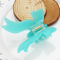 Pinces à cheveux élégantes 3D Big Wings Bow couleur pure acétate nœud papillon griffe de cheveux pour filles enfants accessoires de cheveux