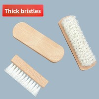Brosse à chaussures en bois de hêtre, poils de cheval et de sanglier pour l'entretien et le nettoyage du cuir, vente en gros d'usine OEM de Chine