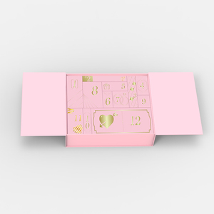 Boîtes d'emballage pliantes personnalisées, boîte cadeau magnétique rose de luxe, logo, boîte rigide en carton, style <span class=keywords><strong>livre</strong></span> - Product Image 6