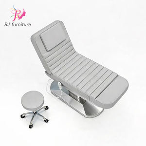 Modern Luxury Facial Bed With 3 Motors Stainless Steel Base Spa Massage Bed Beauty Treatment <b>Table</b> Salon Furniture - Product Image 3