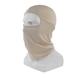 En gros logo personnalisé masque facial complet imprimé visage couverture Ski moto 1 trou coupe-vent cagoule capuche