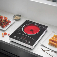 Haute qualité 1600W 2200W Smart Touch cuisinières à induction cuisinière à infrarouge électrique plaques chauffantes table de cuisson en verre