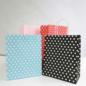 16*8*22cm <b>Paper</b> <b>Gift</b> <b>Bags</b> Medium Size <b>Brown</b> <b>Paper</b> <b>Bags</b> With Handles Bulk Wedding Party Favor <b>Bags</b> - Product Image 1
