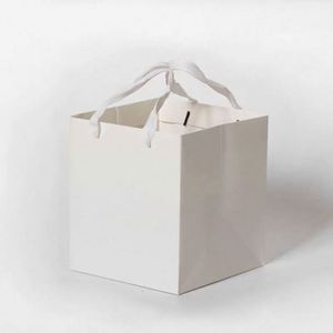 Bolsa de Papel Kraft de 28*28*20cm, Bolsa para Flores, Bolsa para Repostería, Bolsa de Fondo Ancho, Bolsa Cuadrada Pequeña para Regalos - Product Image 2