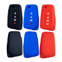 Funda de Silicona Personalizada para Llaves, Carcasa para Llave Inteligente con 3 Botones, Protector de Entrada sin Llave para Hilux C-HR Avensis para Toyota