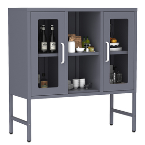 Modern Contracted Style Glass Door Display Store Livingroom Cabinet Bar Cabinet