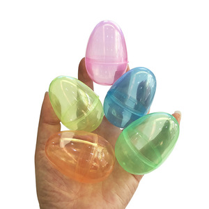 Easter Egg 4X5.8cm Toy Decoration for Baskets Bucket Bag Gift Transparent Assorted Colorful Plastic Easter Eggs