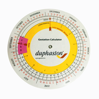 Kunststoff-Umstandskalender mit Drehfunktion, Schwangerschaftstabelle, Rotationskalender, Schwangerschaftsrechner