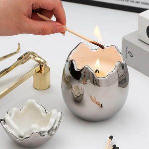 Phong Cách Châu Âu Tùy Chỉnh Hương Liệu Đèn Lồng Jar Giá Trị Cao Vỏ Trứng Nến Thủy Tinh - Product Image 3