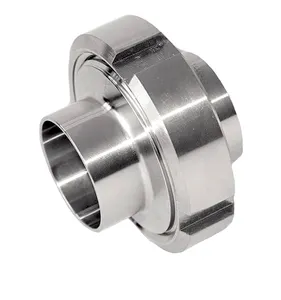 JISON factory price stainless steel ss304 ss316l pipe fitting dairy sanitary iso sms welded union dimensions