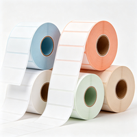 Etiquetas de Código de Barras en Blanco del Fabricante Haoxuan, Rollo de Etiquetas de Papel Térmico Directo para Impresión de Datos e Identificación de Productos