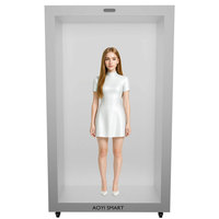 Écran numérique transparent de conception unique de 75 à 86 pouces, boîte d'affichage numérique transparente 3D, écran tactile LCD