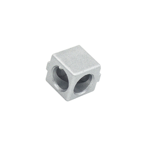 Chine Fabricant Moulage d'aluminium <span class=keywords><strong>20x20</strong></span> Support d'angle à 2 voies Extrusion d'aluminium/cadre de robot/ligne d'assemblage 15 20 30 40 45 - Product Image 2