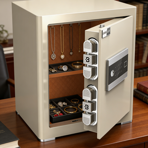 <span class=keywords><strong>Coffre</strong></span>-<span class=keywords><strong>fort</strong></span> électronique avec clavier, serrure à empreintes digitales, doublure en cuir, <span class=keywords><strong>coffre</strong></span>-<span class=keywords><strong>fort</strong></span> pour la maison, la banque, l'école, l'hôtel - Product Image 1