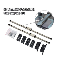 Kit Peningkatan Rel Linear Ganda Sumbu Y untuk Printer 3D Neptune 3 4, Kit Rel Pemandu Linear, Suku Cadang Peningkatan Gerak Presisi Tinggi