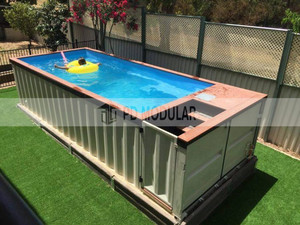 Nhà Máy hoàn thành 20 ft và 40 ft di động di động ngoài trời mặt đất có thể nhìn thấy rõ ràng PMMA Acrylic Glass container hồ bơi - Product Image 2