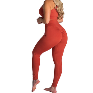 Oem cintura alta gimnasio Fitness desgaste Rosa logotipo personalizado compresión entrenamiento medias más tamaño Yoga pantalones Leggings para <span class=keywords><strong>mujer</strong></span> - Product Image 5