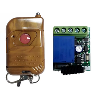 Interrupteur sans fil RF personnalisable 10A 12V/24V avec télécommande, portée 30m-100m pour système de porte électrique et maison intelligente (DC/AC)