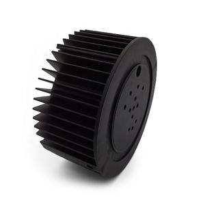 مصنع مخصص 30 واط/50 واط/واط قابل للاستبدال ، مشعاع أسود دائري الجسم النحاس النهاية مصباح منزلي - Product Image 5