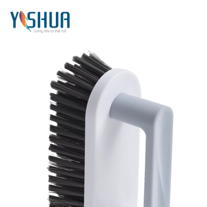 Série de brosses à récurer les vêtements portables polyvalentes de haute qualité, brosses à chaussures et à tissus de couleur unie avec manche en PP/PET - Product Image 2