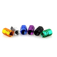 Lot de 4 capuchons de valve antivol en aluminium pour pneus de voiture et moto – Accessoires de remplacement en gros