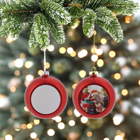 ODM 6cm Plastik kugeln Großhandel für Home Sublimation Weihnachts schmuck Baum hängende Dekorationen