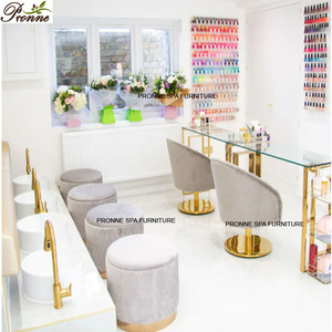 Banc de manucure et pédicure confortable à bas <span class=keywords><strong>prix</strong></span>, canapé, spa pour les pieds, chaises de pédicure au Royaume-Uni avec bol en céramique - Product Image 4