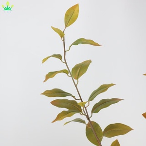 Feuillage artificiel en feuilles de laurier à longues tiges, branche de verdure suspendue pour bouquet de mariage, arche, centre de table, <span class=keywords><strong>d</strong></span>écoration intérieure - Product Image 2