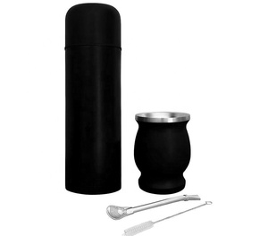 Ensemble complet de tasses à thé Yerba Mate Gourd Cadeau réconfortant pour les amateurs de boissons Mate Kit Yerba Mate moderne - Product Image 1