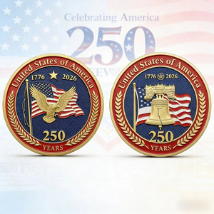 Monedas Conmemorativas de Metal de Doble Cara para el 250 Aniversario de la Independencia Americana, Precio de Fábrica al por Mayor, las Más Vendidas - Product Image 3