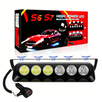 S7 18LED 54W Hochleistungs-Warnleuchte mit Saugnapfhalterung, Universelle Front- und Heckscheiben-Warnleuchte für Autos & LKWs